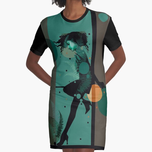 The Girl and the Moon Vestido camiseta