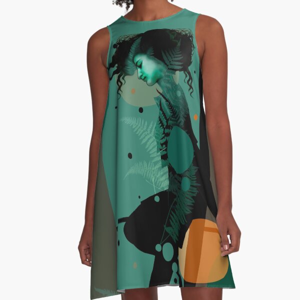 The Girl and the Moon A-Line Dress