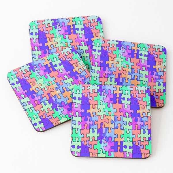 Item preview, Puzzle Piece Galore designed and sold by TotallyRetroArt.
