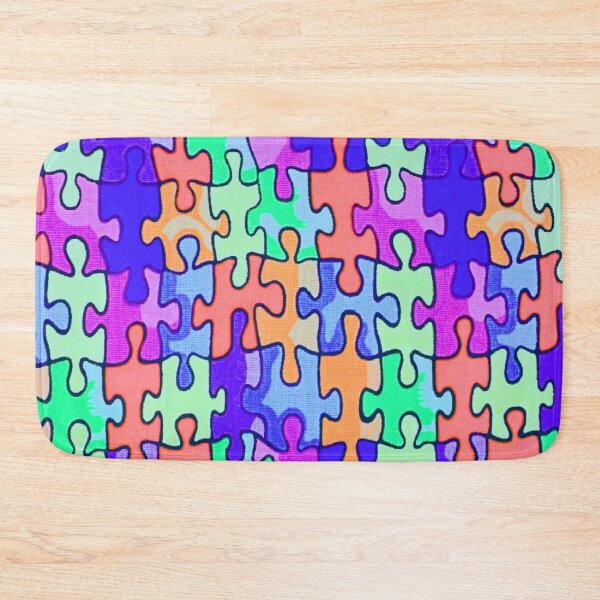 Item preview, Puzzle Piece Galore designed and sold by TotallyRetroArt.