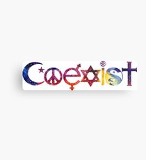 COEXIST Space Metal Print