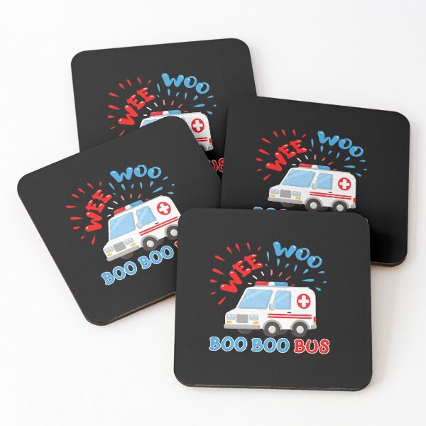 Item preview, WEE WOO BOO BOO BUS AMBULANCE FUNNY EMS EMT PARAMEDIC designed and sold by sobriowslen.