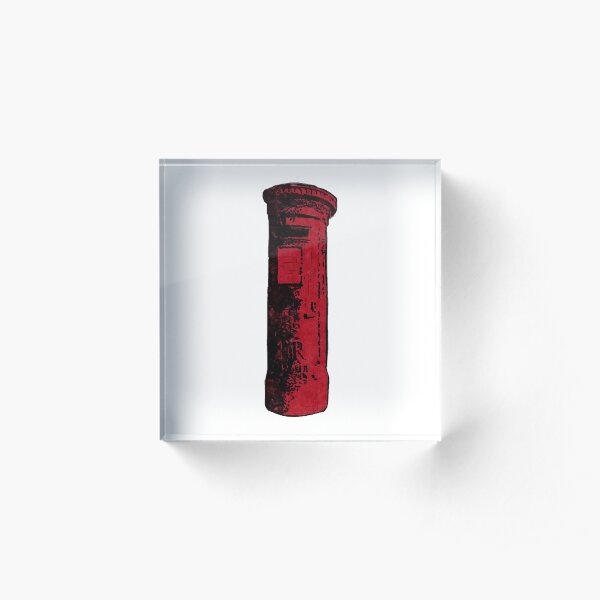 British Postbox Acrylic Block