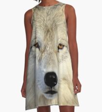 Crimson stare A-Line Dress