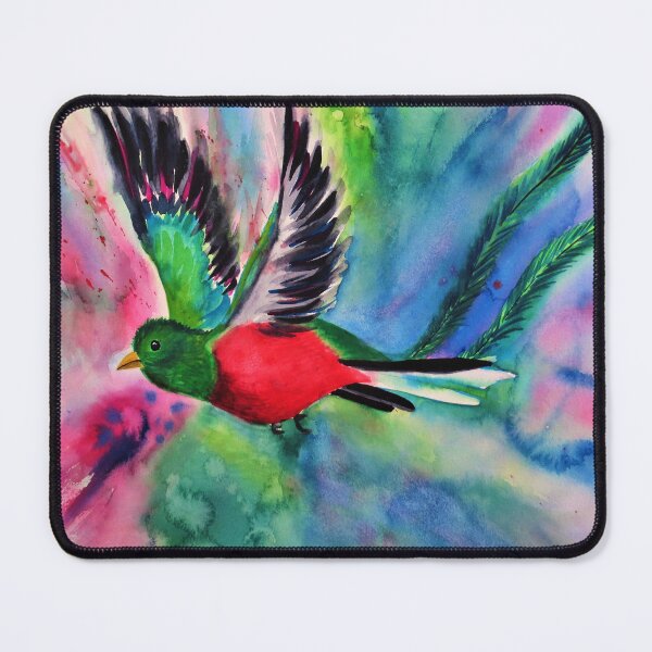 Item preview, Colorful Flying Quetzal Watercolor Painting designed and sold by julyperson.