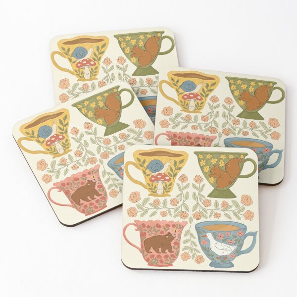 Item preview, Floral Animal Teacups designed and sold by ohjessmarie.