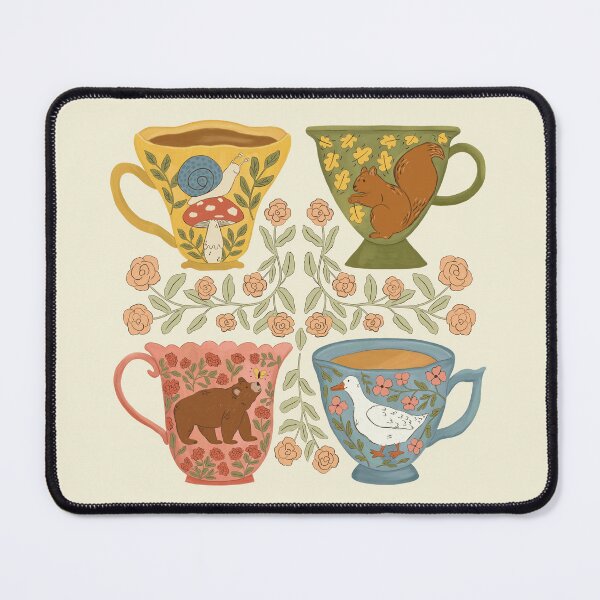 Item preview, Floral Animal Teacups designed and sold by ohjessmarie.