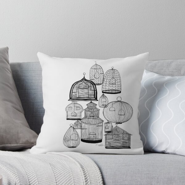 IF YOU LEAVE THE CAGE DOOR OPEN... Throw Pillow