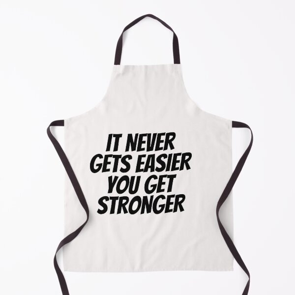 Item preview,   It Never Gets Easier You Get Stronger, gym quotes designed and sold by Sharon111.