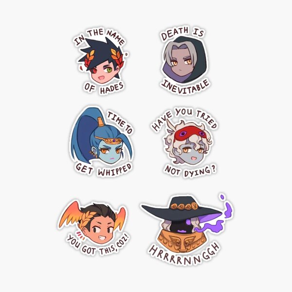 hades stickers  nox arcana art