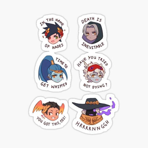 hades stickers  nox arcana art