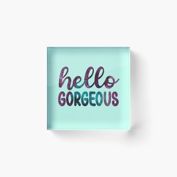 Item preview, Hello Gorgeous 13 - Quote in Script Calligraphy Typography  designed and sold by Cawaiico.