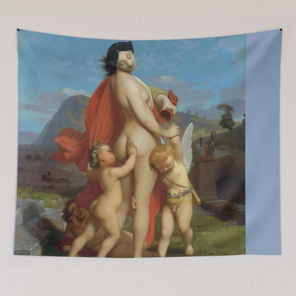 Item preview, Jean-Leon Gerome -A Young Nymph Teased By Putti designed and sold by TeeARTHY.