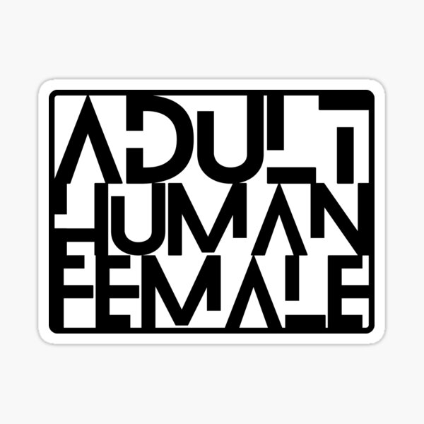 Adult Human Female Modern Futuristic Design Sticker