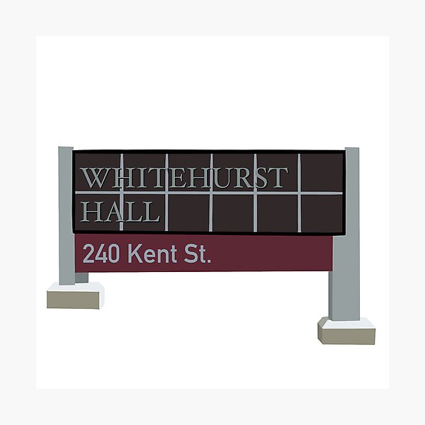 Item preview, Whitehurst Hall Dorm Sign designed and sold by jessicohen15.