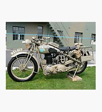 WW2 British Army Motorcycle Photographic Print