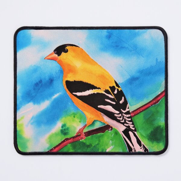 Item preview, Watercolor Goldfinch Perching designed and sold by julyperson.