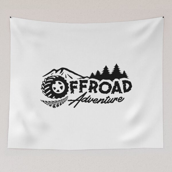 Item preview, Offroad Adventure Mountain Trees Black designed and sold by NetoDimero.
