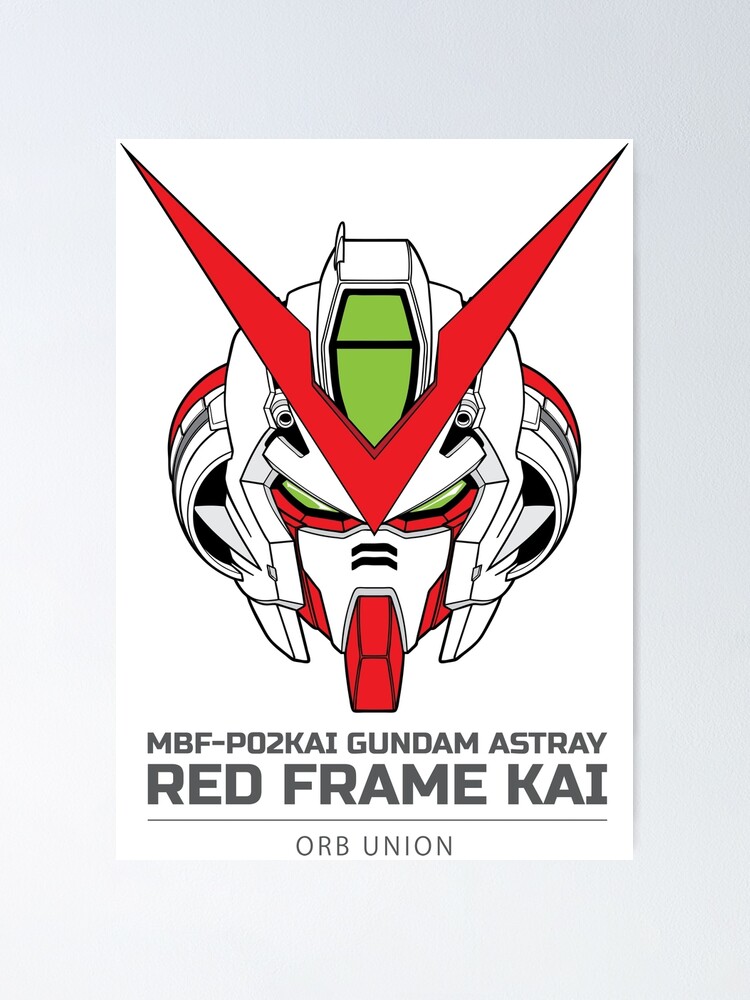 Gundam Astray Red Frame Kai Gundam Seed Poster By Gtsbubble Redbubble