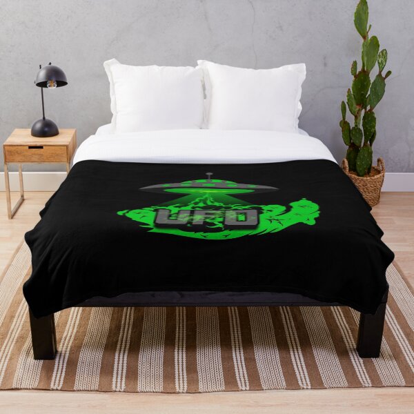 Item preview, Alien UFO Abstract Green designed and sold by KrompiX.