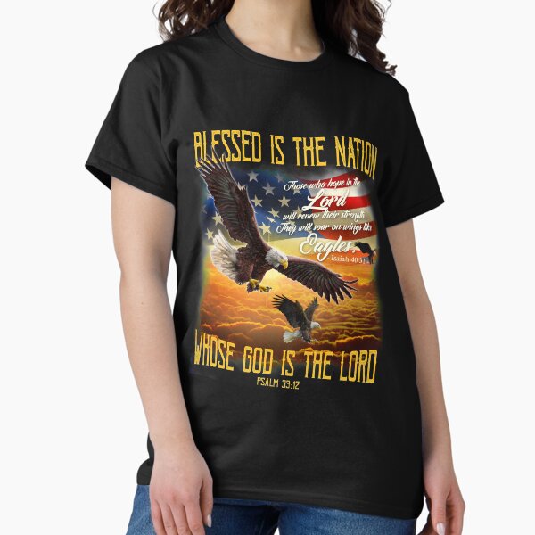 Item preview, U.S.A - Blessed Is The Nation Whose God Is The Lord designed and sold by Shoppy  Vista.