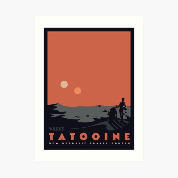 Visita Tatooine Lámina artística