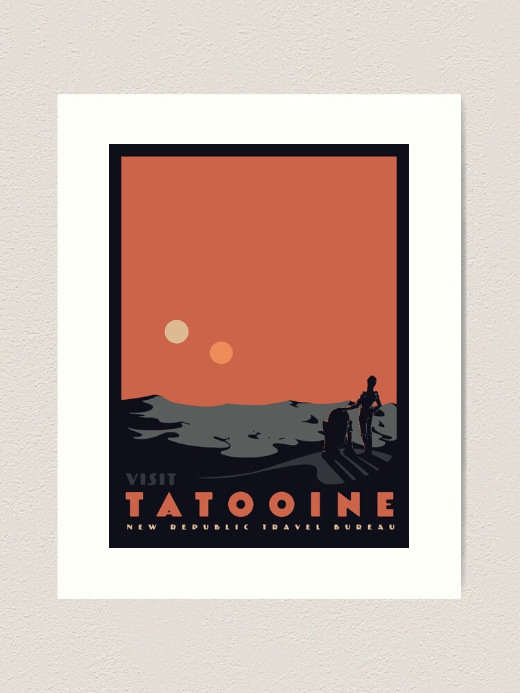 Alternate view of Visit Tatooine Art Print