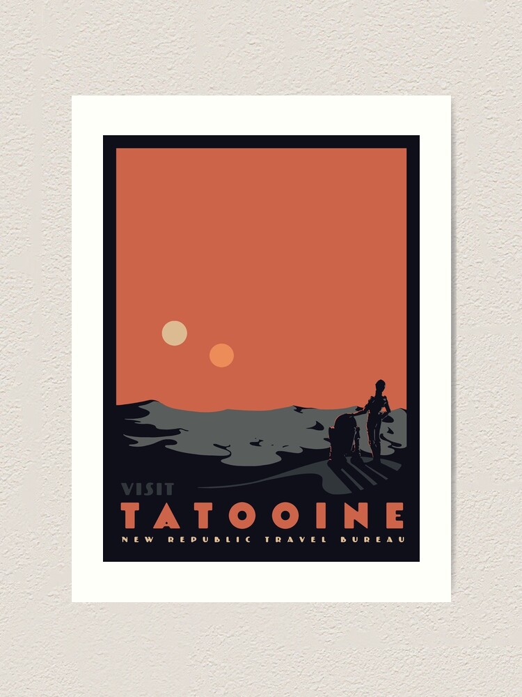 Alternate view of Visit Tatooine Art Print