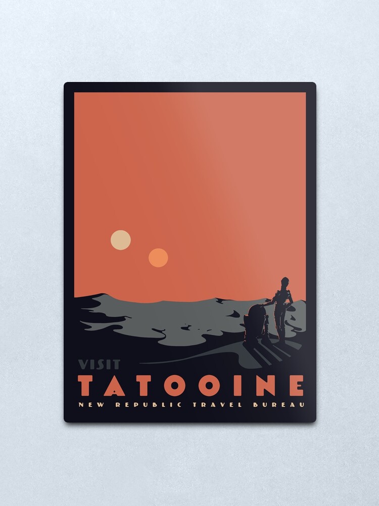 Alternate view of Visit Tatooine Metal Print