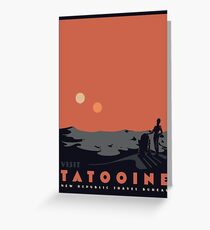Visit Tatooine Greeting Card