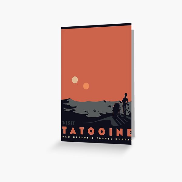 Visitez Tatooine Carte de vœux
