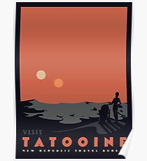 Besuche Tatooine Poster