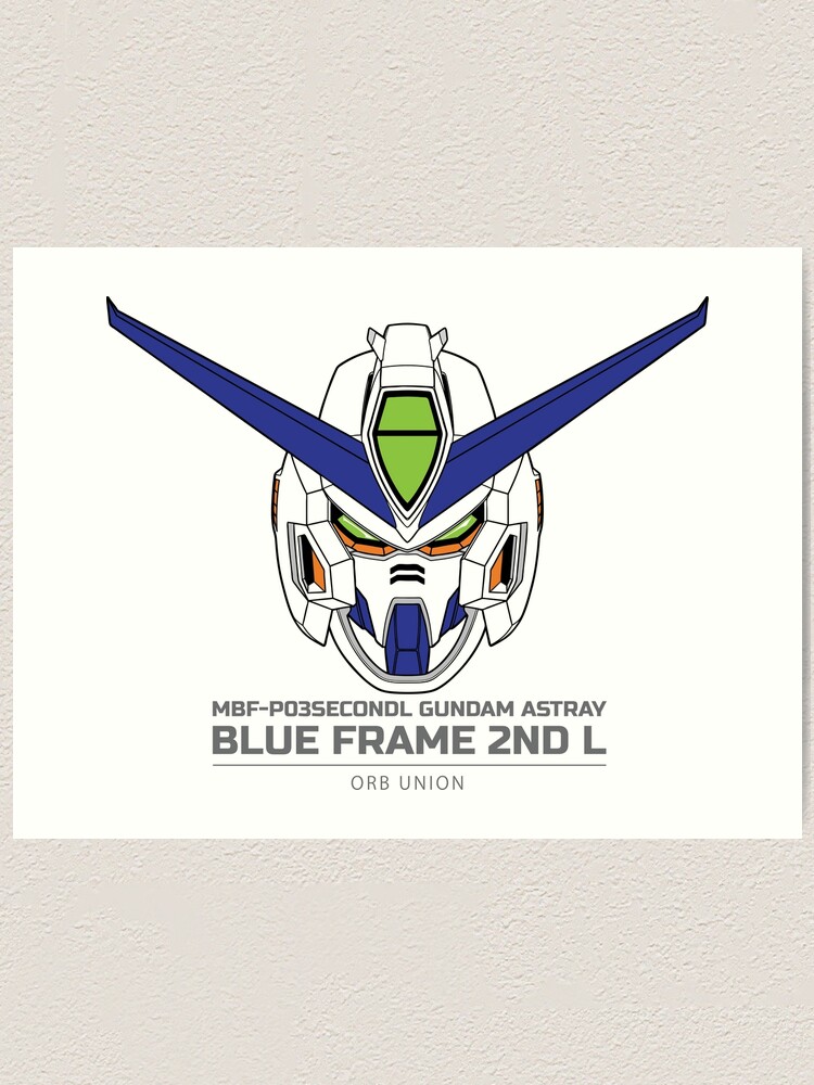 Gundam Astray Blue Frame Second L Gundam Seed Art Print By Gtsbubble Redbubble