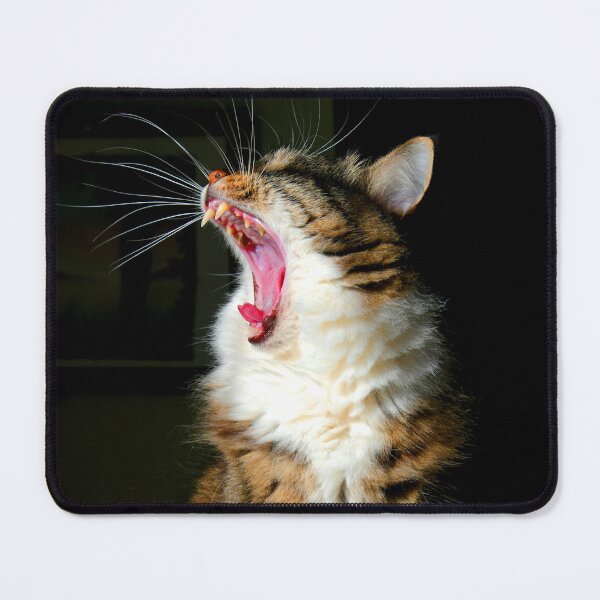 Item preview, ANIMALS #96 - Cat-zilla - Funny Yawning Cat designed and sold by DEL-Productions.