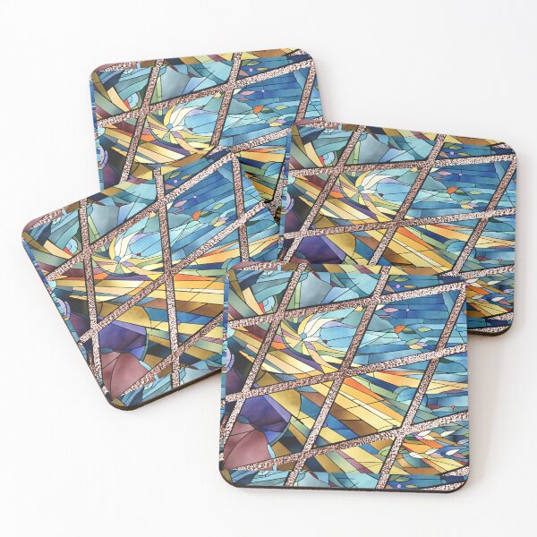 Item preview, Gold Stained Glass Diamonds designed and sold by NonPCTruths.