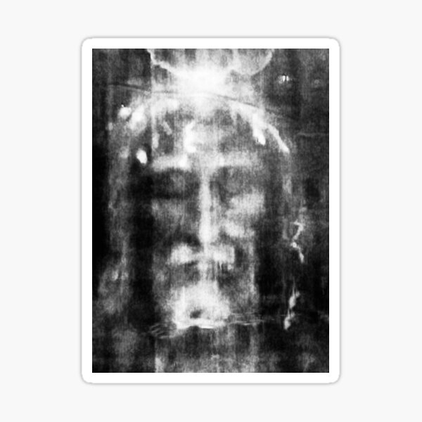 Shroud of Turin. Turin Shroud. Christianity, Christian, Icon, Bible, Biblical, Resurrection. Sticker