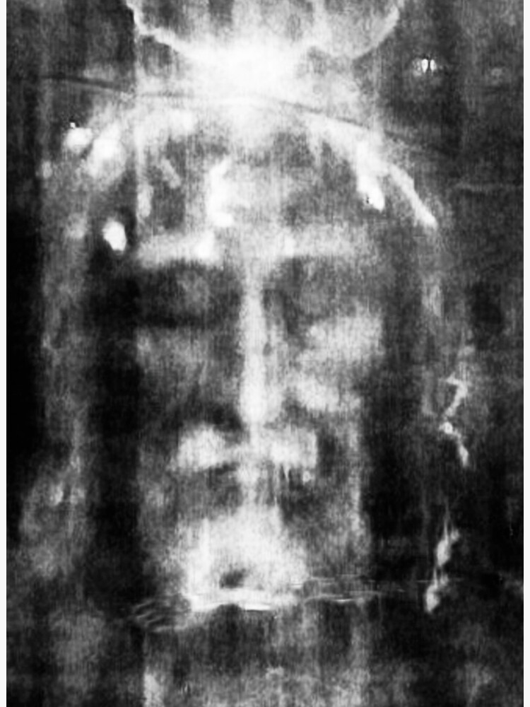 Shroud of Turin. Turin Shroud. Christianity, Christian, Icon, Bible, Biblical, Resurrection. by TOMSREDBUBBLE