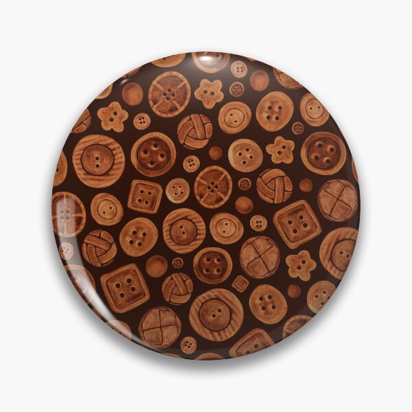 Item preview, Painted Buttons // Chocolate designed and sold by The Wellington Boot.