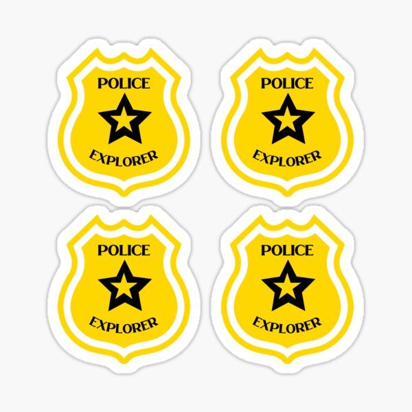 Patriotic Junior Officer Plastic Clip-On Badge