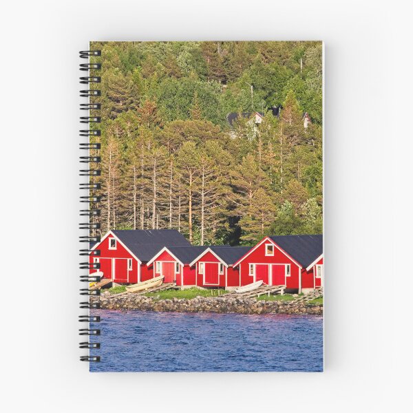 Item preview, Red Boathouses in Norway designed and sold by Martyn R Arnold Fine Art Nature & Landscape Photography.