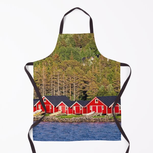 Item preview, Red Boathouses in Norway designed and sold by Martyn R Arnold Fine Art Nature & Landscape Photography.