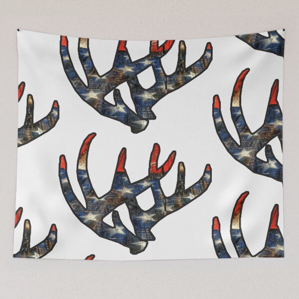 Item preview, USA Deer Antlers Merica Hunting  designed and sold by Michael Garber.