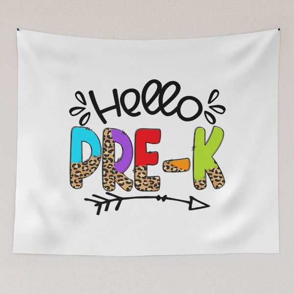 Item preview, Hello PreK Retro Rainbow Pre K Teacher Toddler Girls designed and sold by adorableacademy.