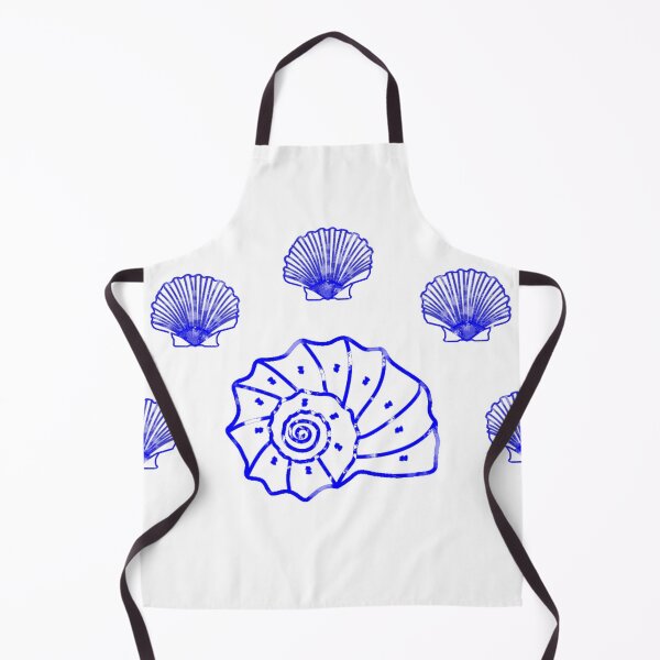 Item preview, Sea shells in blue color designed and sold by VeganGuitarizm.