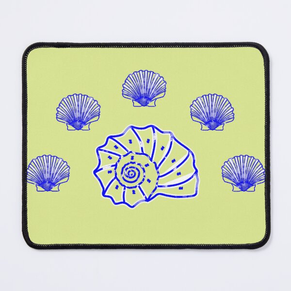 Item preview, Sea shells in blue color designed and sold by VeganGuitarizm.