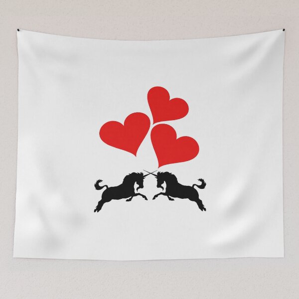 Item preview, Hearts & Unicorns designed and sold by DelirusFurittus.