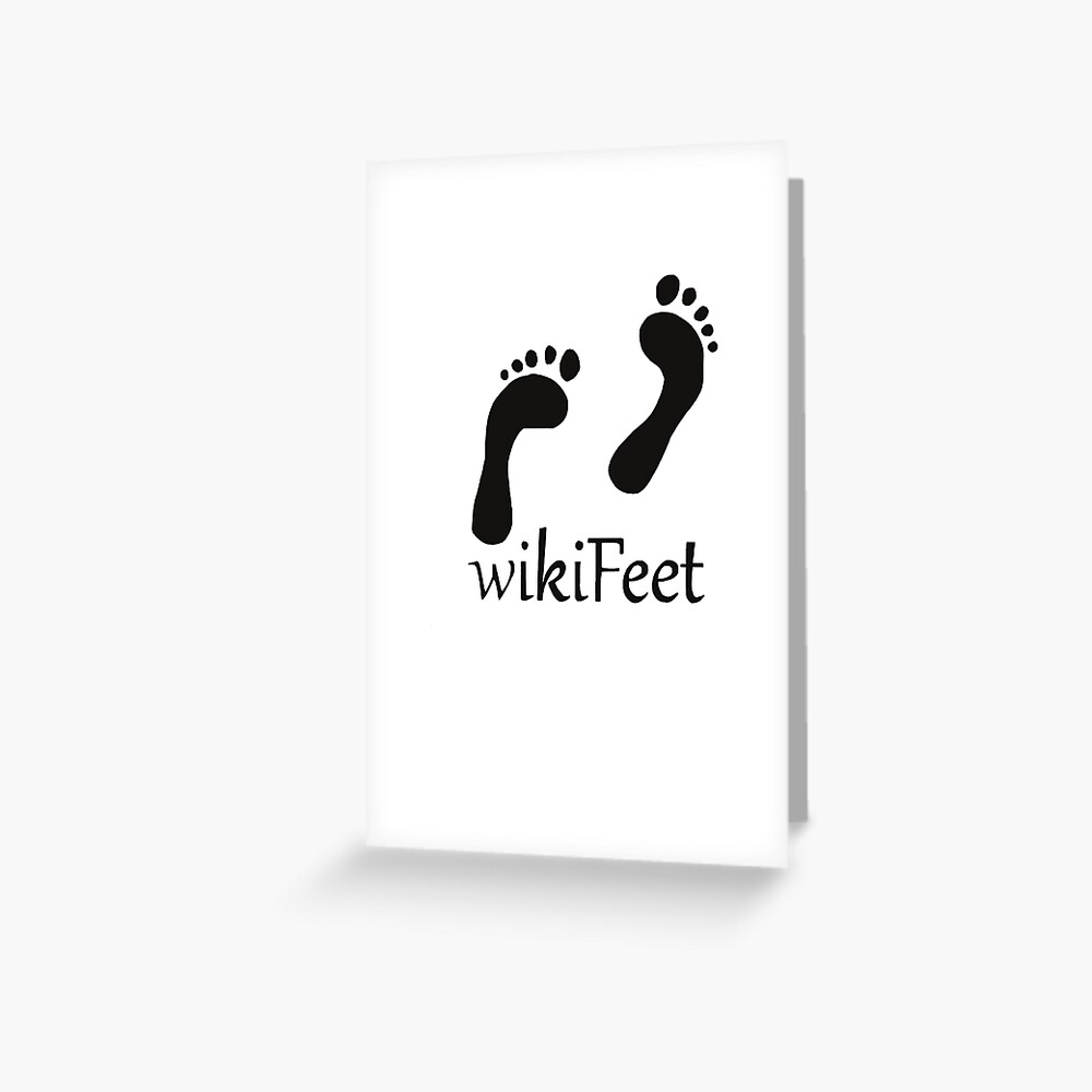 Wikifeet font  Greeting Card for Sale by Sophia Grey | Redbubble