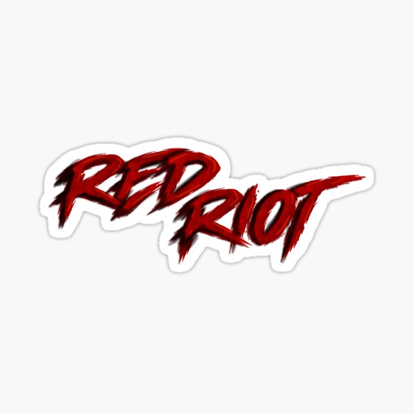 "Sticker Red Riot" Stickerundefined by kmashi Redbubble