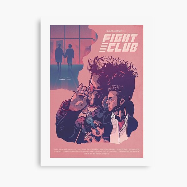 Canvas Print Vintage Canvas Poster Fight Club Wall Art Movie - Temu