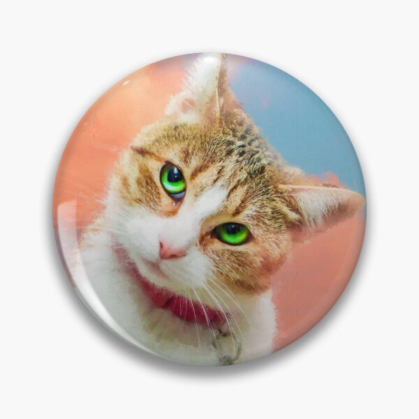 Item preview, a cat tilting her head in the sky designed and sold by unepommedeterre.